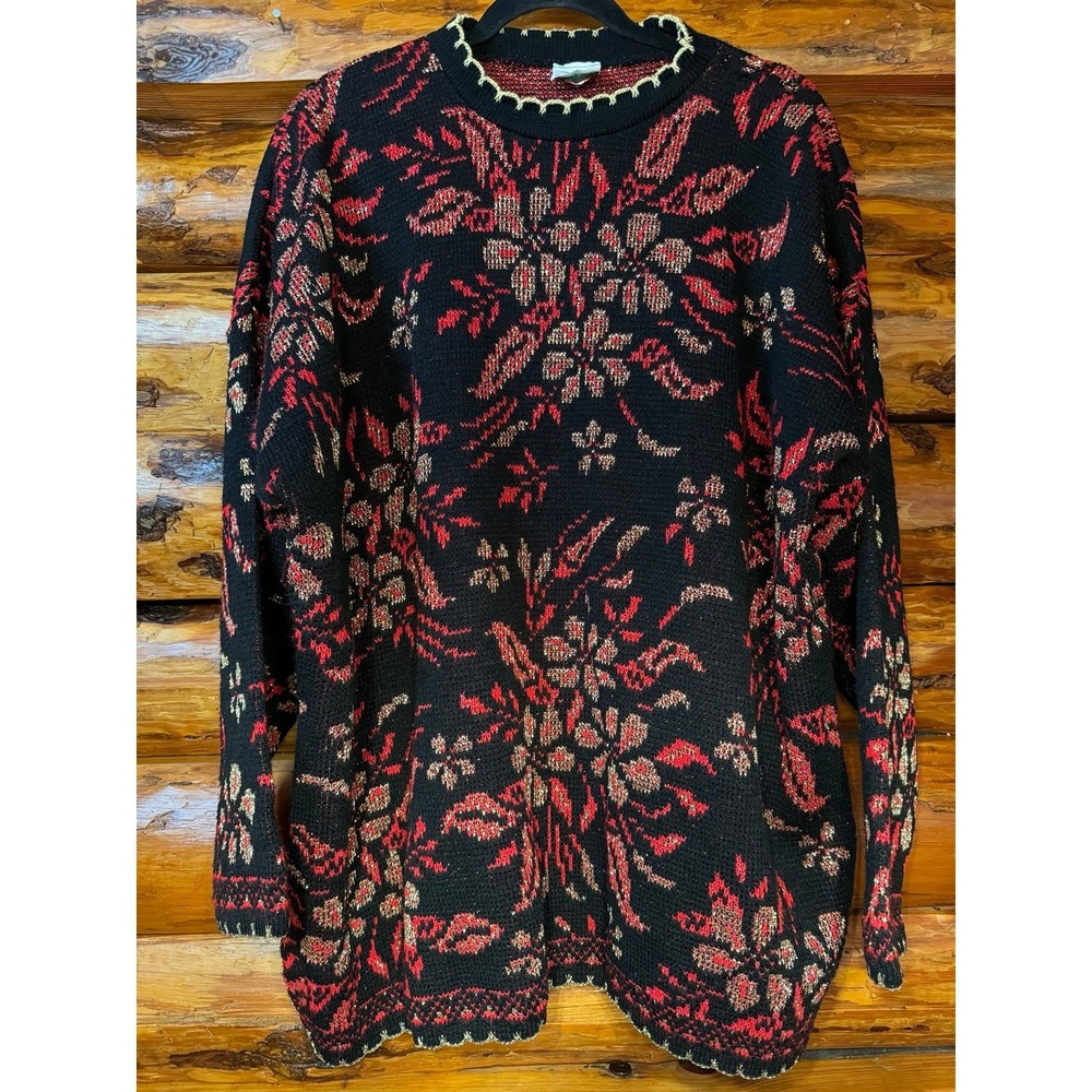 The‎ Nutcracker Poinsettia Christmas Sweater Plus Size 3X